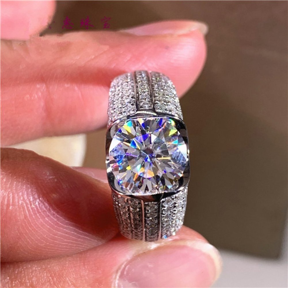 🎁Fashion Fever Glitter Zircon Chunky Wedding Ring for Women, MARR9211 - Picture 4 of 5